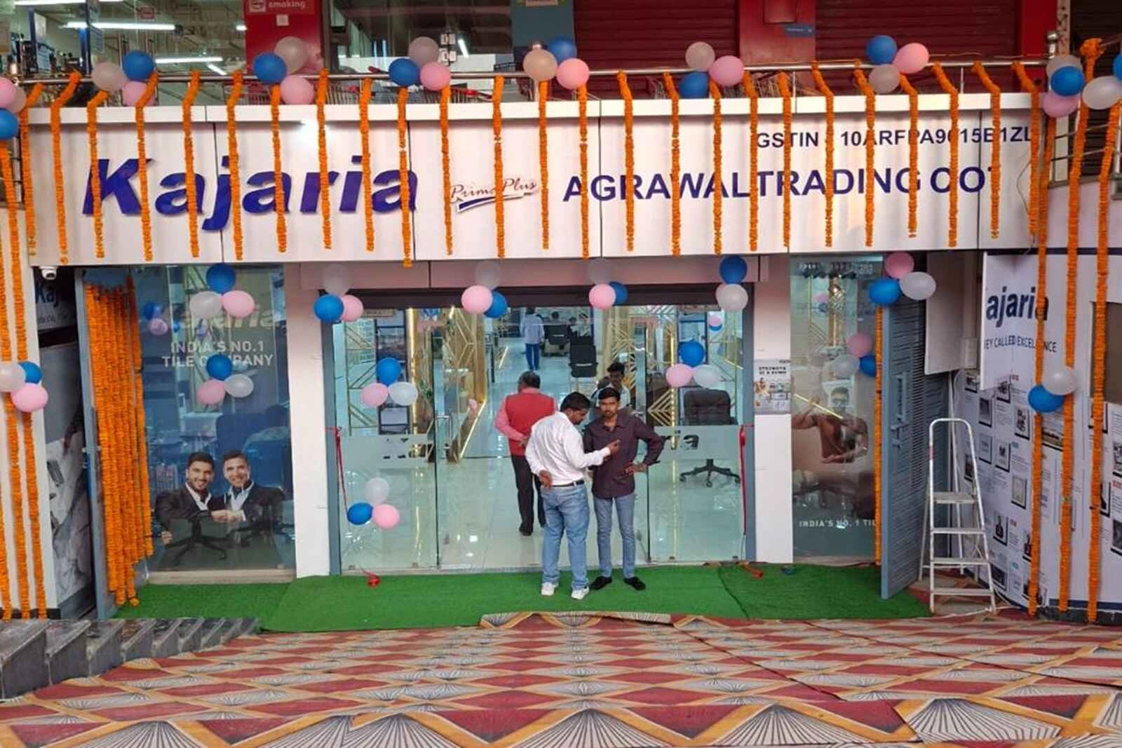 Aggarwal Trading Co, a new Kajaria Gres Universe Showroom inaugurated today in Gopal Ganj, Bihar