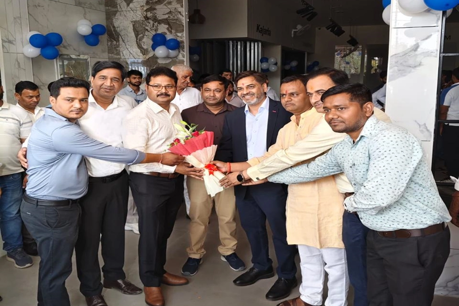 Aashirwad Trader, a new Kajaria Eternity World showroom inaugurated today near Felix Plaza Mall, Rampura, Gurugram.