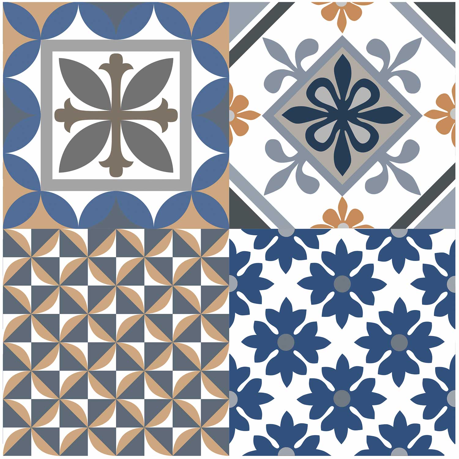 Medallion Azul Decor